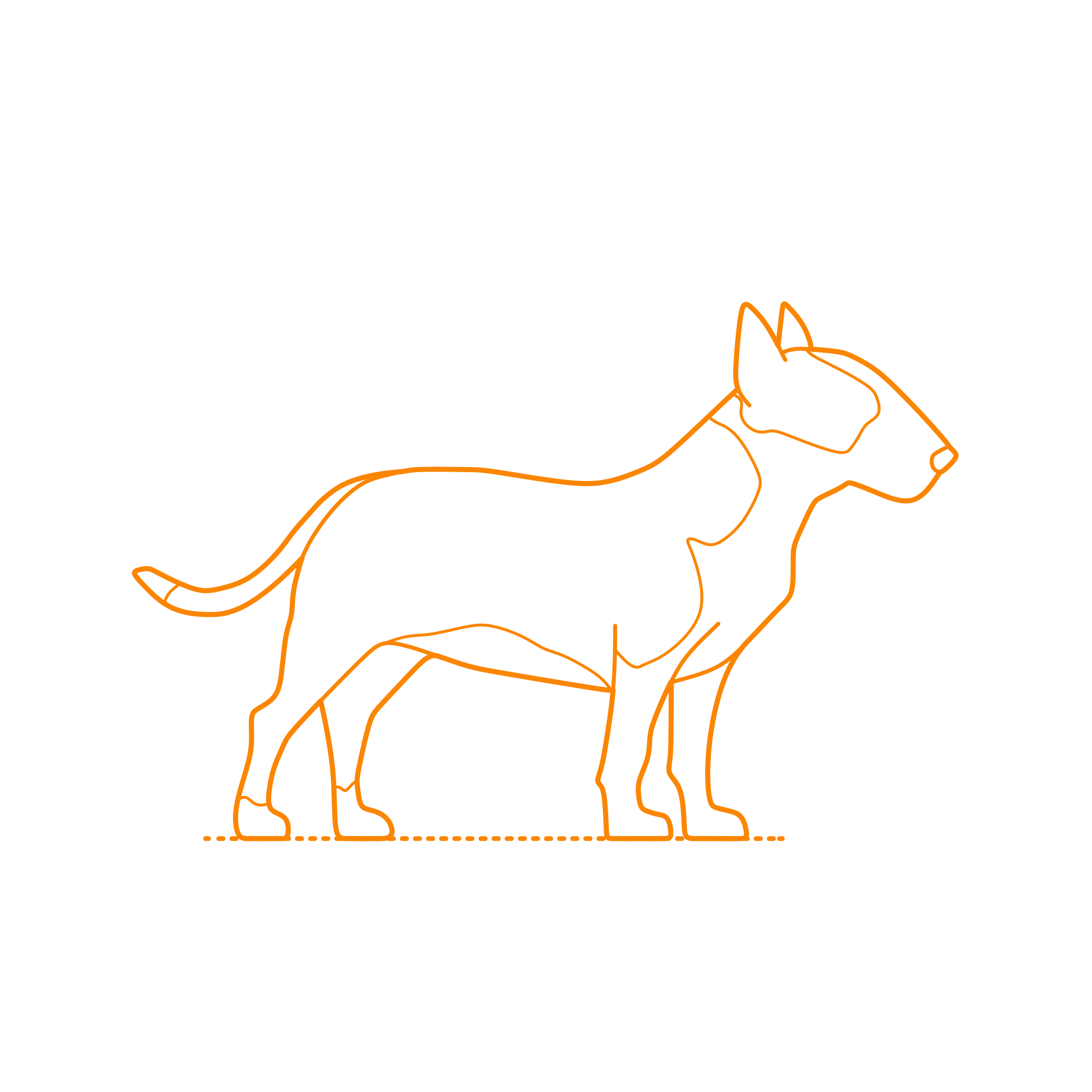 Animals Dogs Miniature Bull Terrier Outline Svg Vector Free Vectors